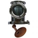 Stainless Flute Section - 4" Diameter with 3 Inch Window. Includes Plate, Clamp and Gasket