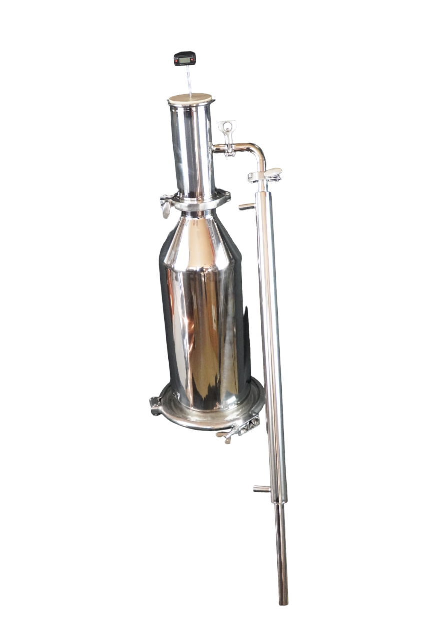 3 Inch Cup with Condenser and 8L Large Essential Oil Basket. Includes Lid Clamp and Lid Gasket