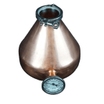 Copper Whiskey or Brandy Helmet (3" x 3" Tri-Clamp Ends)