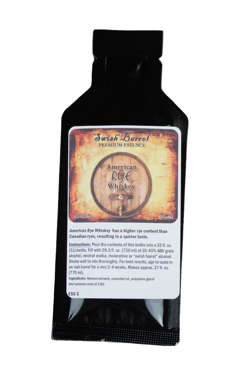 American Rye Whiskey Essence- Swish Barrel Company (20ml)
