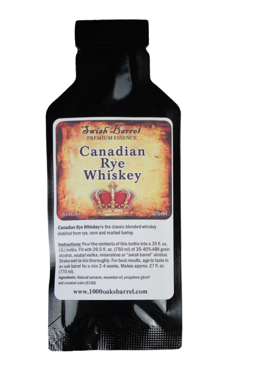 Canadian Rye Whiskey Essence- Swish Barrel Company (20ml)