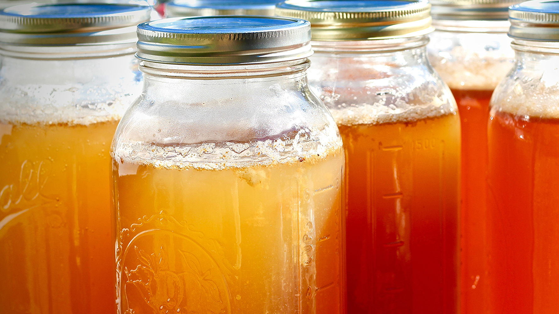 Apple Pie Moonshine in Mason Jars