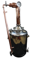 16 gallon with copper 3 inch pot still tower