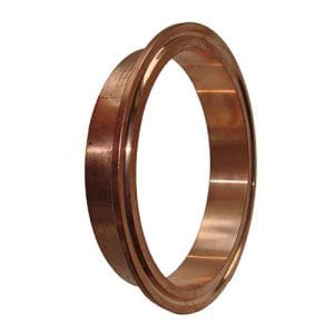 Copper 6 inch Diameter Flange Ferrule - Mile Hi Distilling