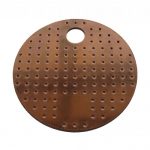 Perforated Copper Plates 4 Inch Diameter 4 PACK