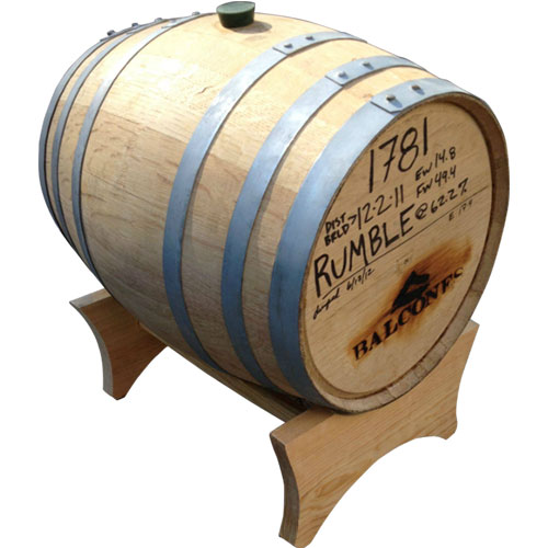 Oak barrel for aging whiskey