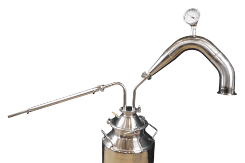 3 Inch Stainless Traditional Pot Still With 8 Gallon Thumper Doubler Fits 26 Gallon ( Does Not Include 26 Gallon )