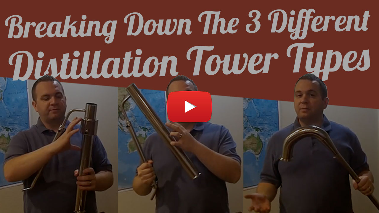 3 Different Distillation Tower Types Youtube Video