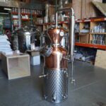 26 Gallon Copper Pot Still with Whiskey/Brandy Helmet and Jacketed Kettle