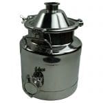 3 Gallon Heavy Duty Milk Can with Dome Lid and Clamp, and 2 Inch Ferruled Fitting