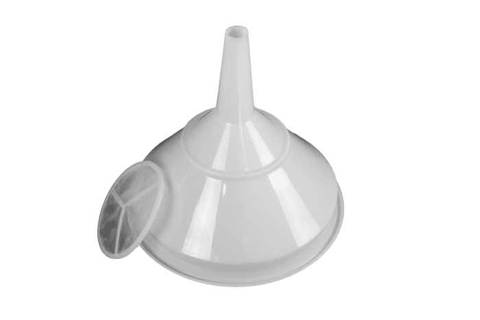 Large Plastic Funnel with Strainer