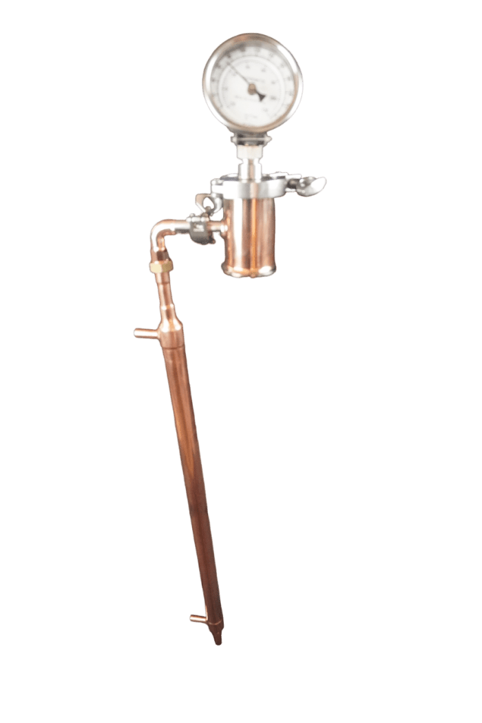 2 inch copper cup with condenser arm