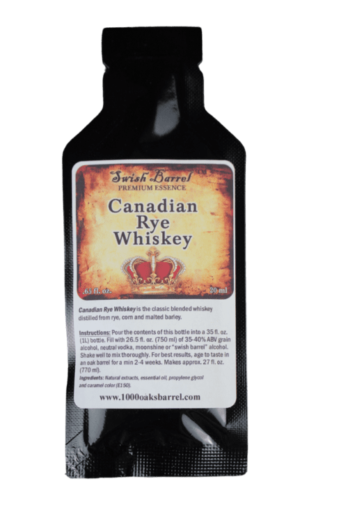 Canadian Rye Whiskey Essence- Swish Barrel Company (20ml)