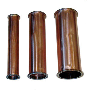 3 Inch x 12 Inch Tall Copper Column Extension. Includes Clamp and Gasket.