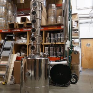 53 Gallon Stainless 8 Inch Diameter Mile Hi Flute 6 Sections and 4" Condenser Lines - FREE SHIPPING