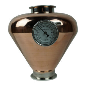 Copper Whiskey or Brandy Helmet (4" x 4" Tri-Clamp Ends)