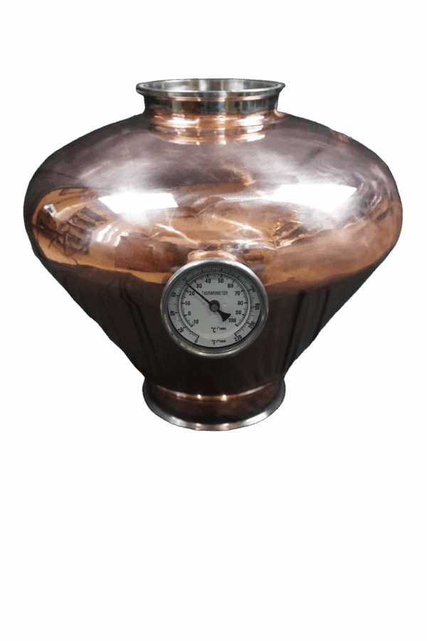 Copper Whiskey or Brandy Helmet (8″ x 6″ Tri-Clamp Ends)