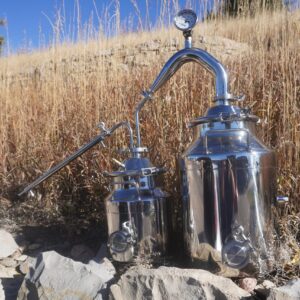 8 Gallon with 2 Inch Traditional Pot Still Head and 3 Gallon Thumper
