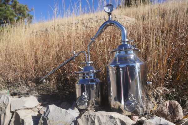 8 Gallon with 2 Inch Traditional Pot Still Head and 3 Gallon Thumper