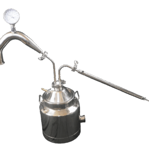 3 Gallon Thumper with Condenser and 2 Inch Traditional Pot Still Head For 8 Gallon Milk Can ( Does Not Include 8 Gallon )