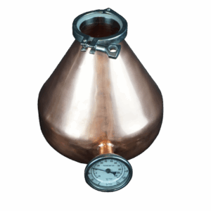 Copper Whiskey or Brandy Helmet (3" x 3" Tri-Clamp Ends)