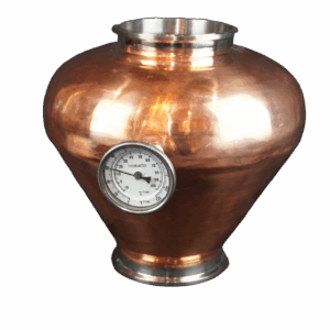 Copper Whiskey or Brandy Helmet (6" x 6" Tri-Clamp Ends)