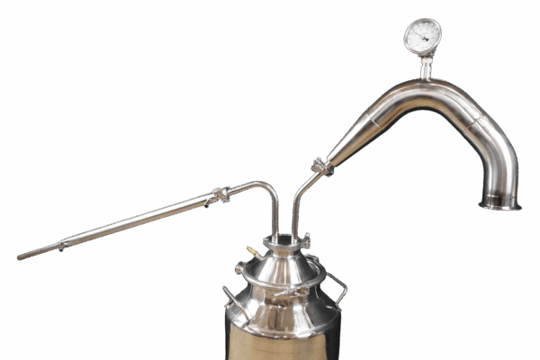 3 Inch Stainless Traditional Pot Still With 8 Gallon Thumper Doubler Fits 16 Gallon ( Does Not Include 16 Gallon )
