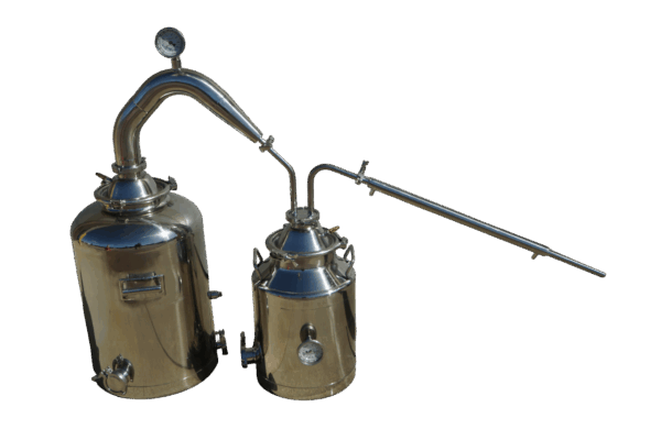 16 Gallon with 3 Inch Stainless Traditional Pot Still and 8 Gallon Thumper