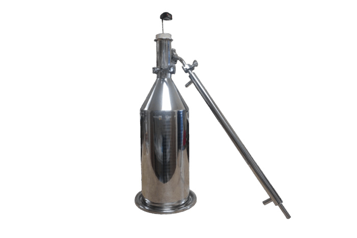 2 Inch Cup with Condenser and 8L Large Essential Oil Basket. Includes Lid Clamp and Lid Gasket