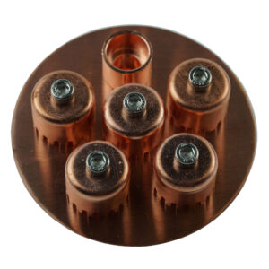 4 Inch Copper Bubble Cap Plate. Includes Bubble Plate Gasket