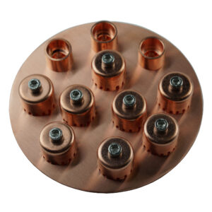 6 Inch Copper Bubble Cap Plate. Includes Bubble Plate Gasket