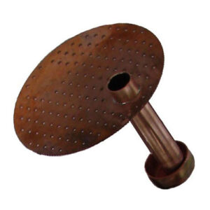 6-inch perforated copper plate with welded downcomer for flute stills